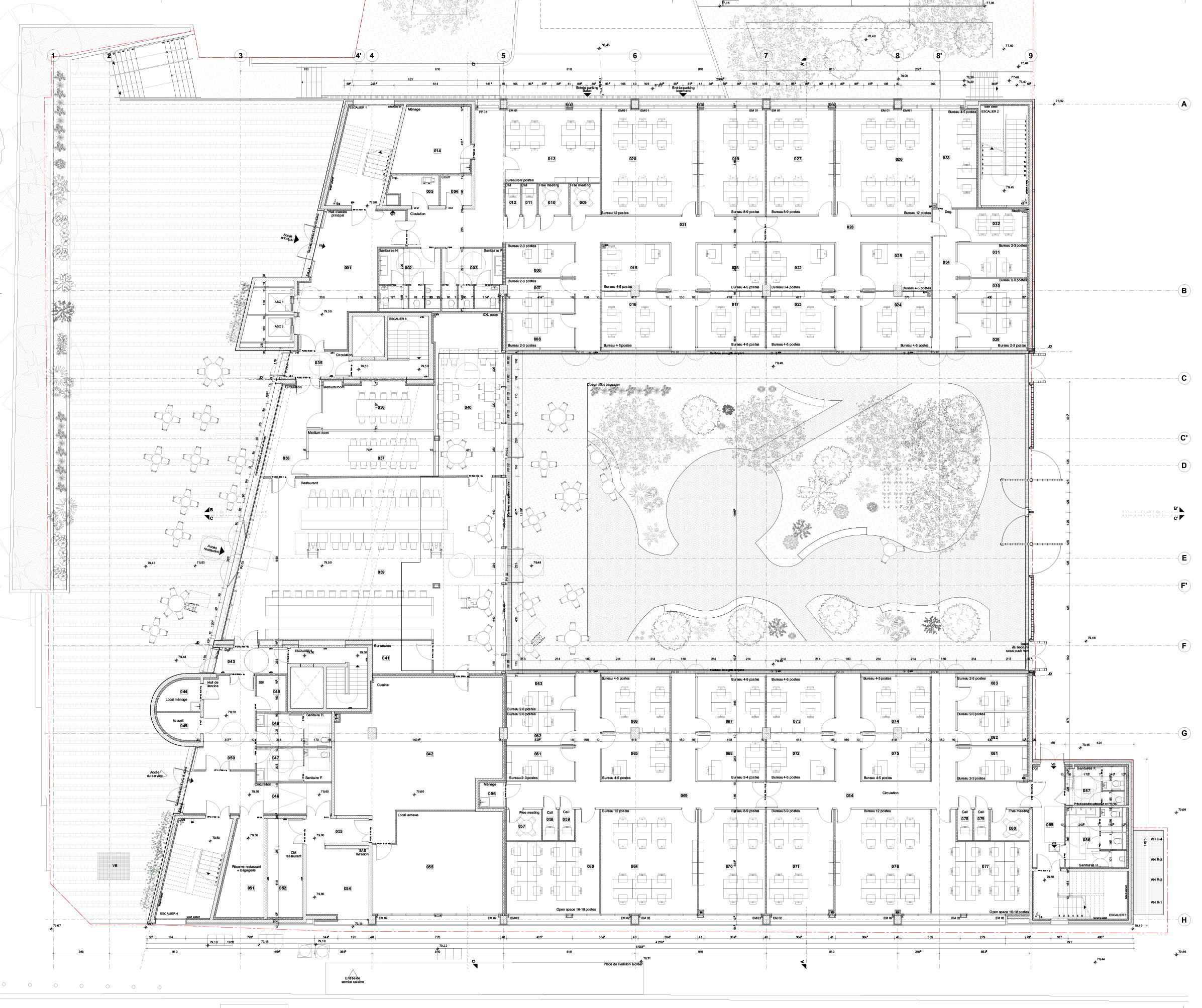Querencia | Atelier d'architecture | The Babel Community | Plan Masse