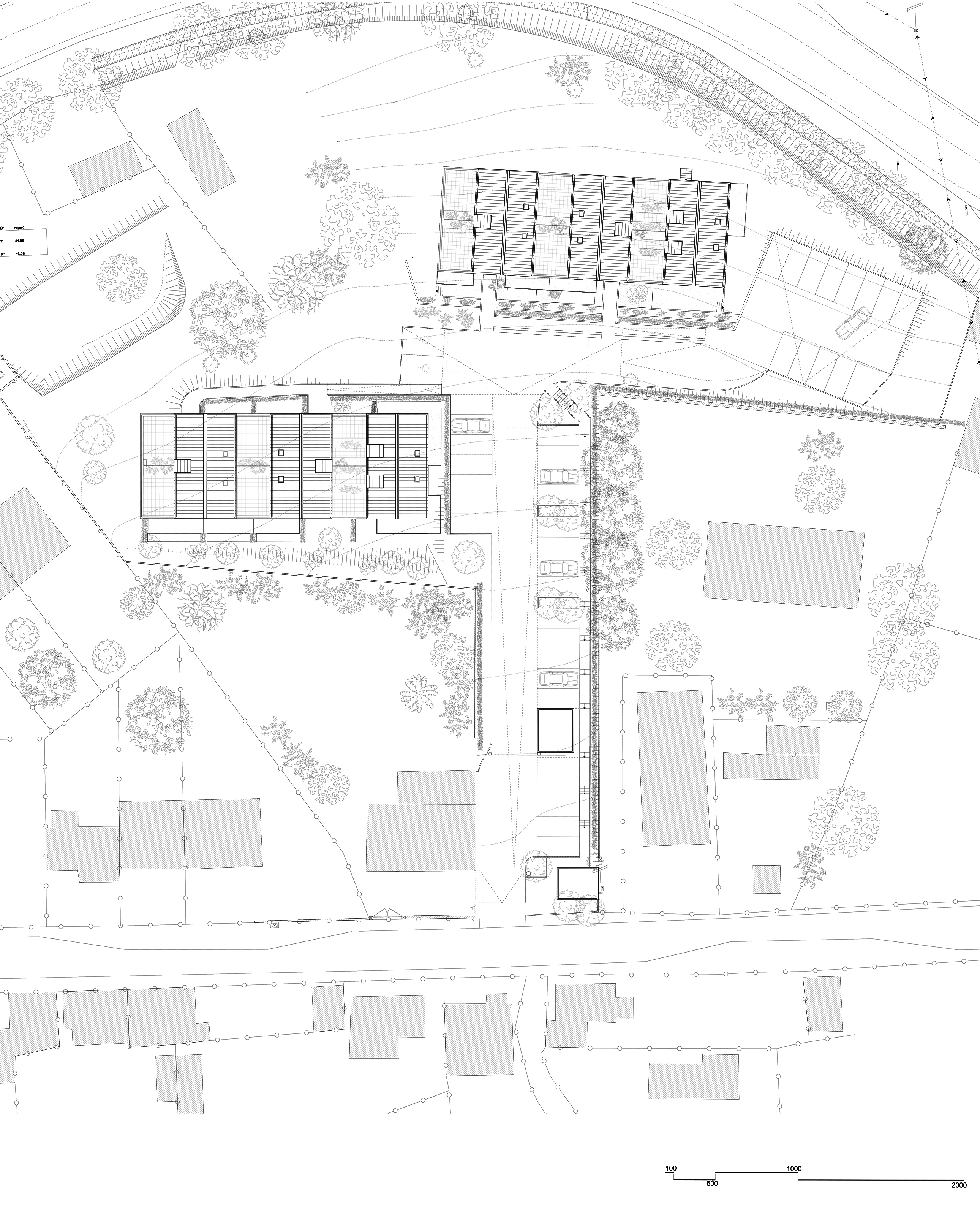 Querencia | Atelier d'architecture | Les Terrasses du Jet | Plan masse